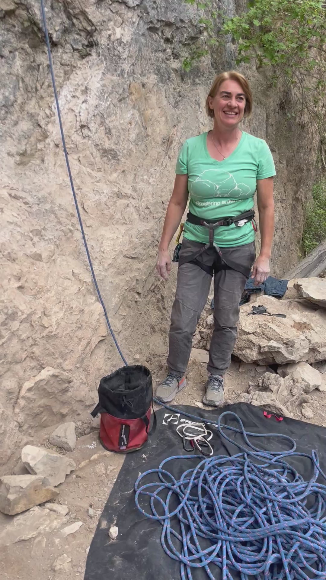 Using the Belay Bag